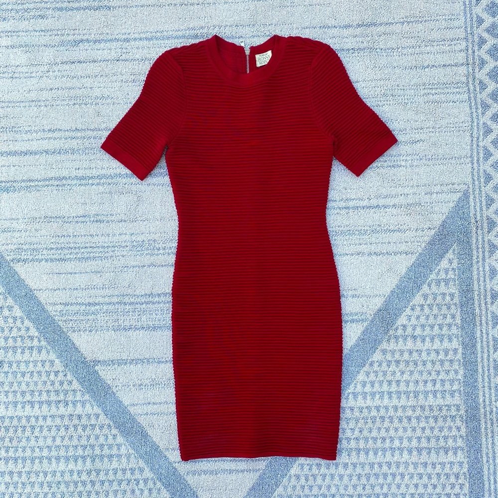 Ronny Kobbo Red Bandage Dress